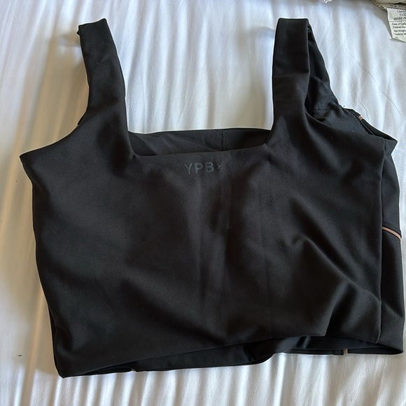 Abercrombie/YPB black and tan athletic tank - Picture 2 of 2
